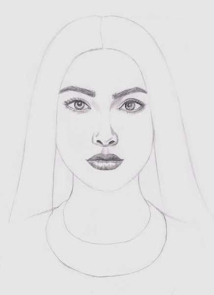 Портрет человека легко