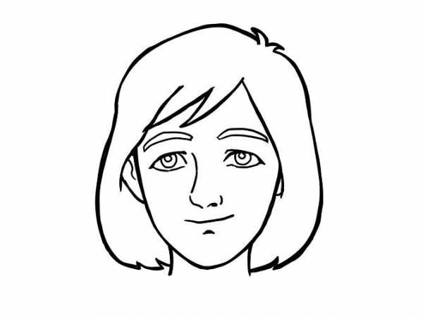 Рисунки лица легкие