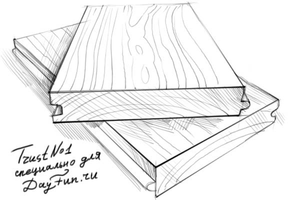 Доска рисунок карандашом