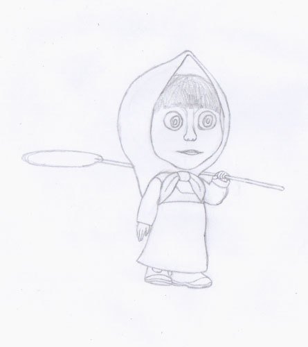 Как нарисовать Маша и медведь