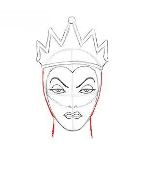 Лицо снежной королевы для раскрашивания