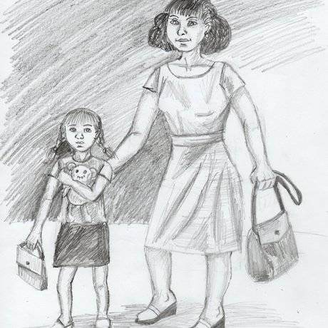 Учитель карандашом