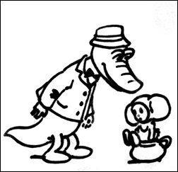 Крокодил Гена рисовать легко