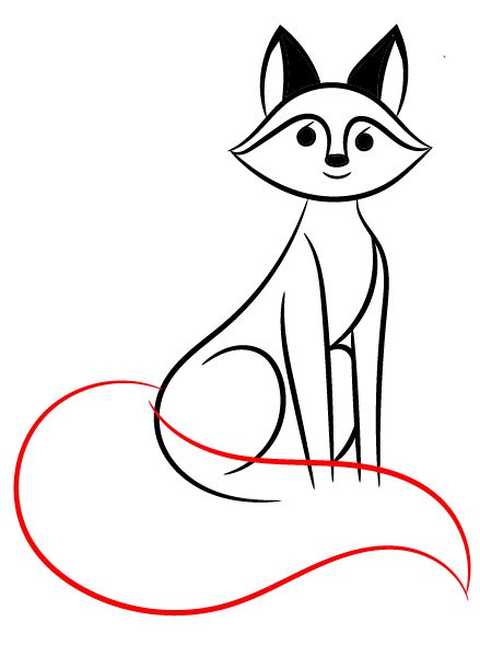 Нарисовать лису легко