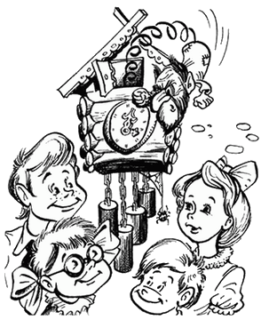 Раскраска о потерянном времени