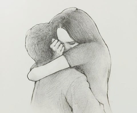 Рисунки для срисовки карандашом любовь и грусть лёгкие