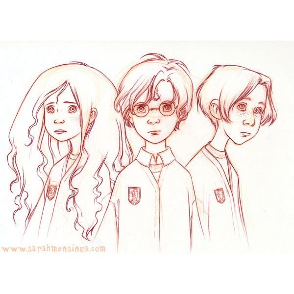 Гарри Поттер и его друзья нарисоновые