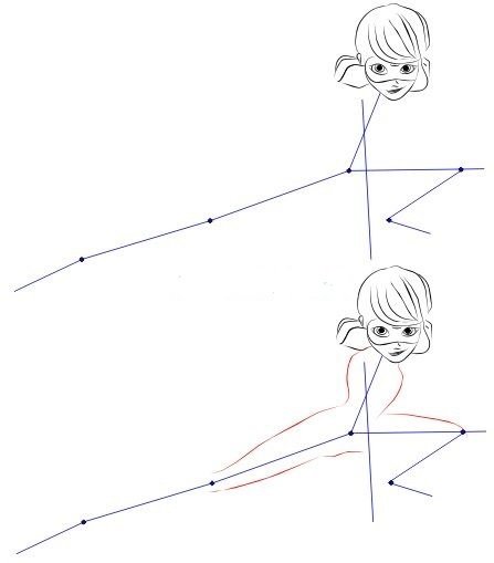 Рисуем леди баг пошагово