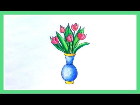 Ваза с цветами для детей