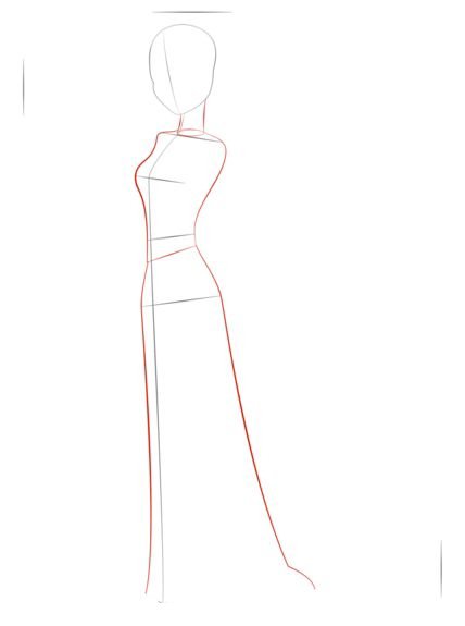 Раскраска девочка в платье