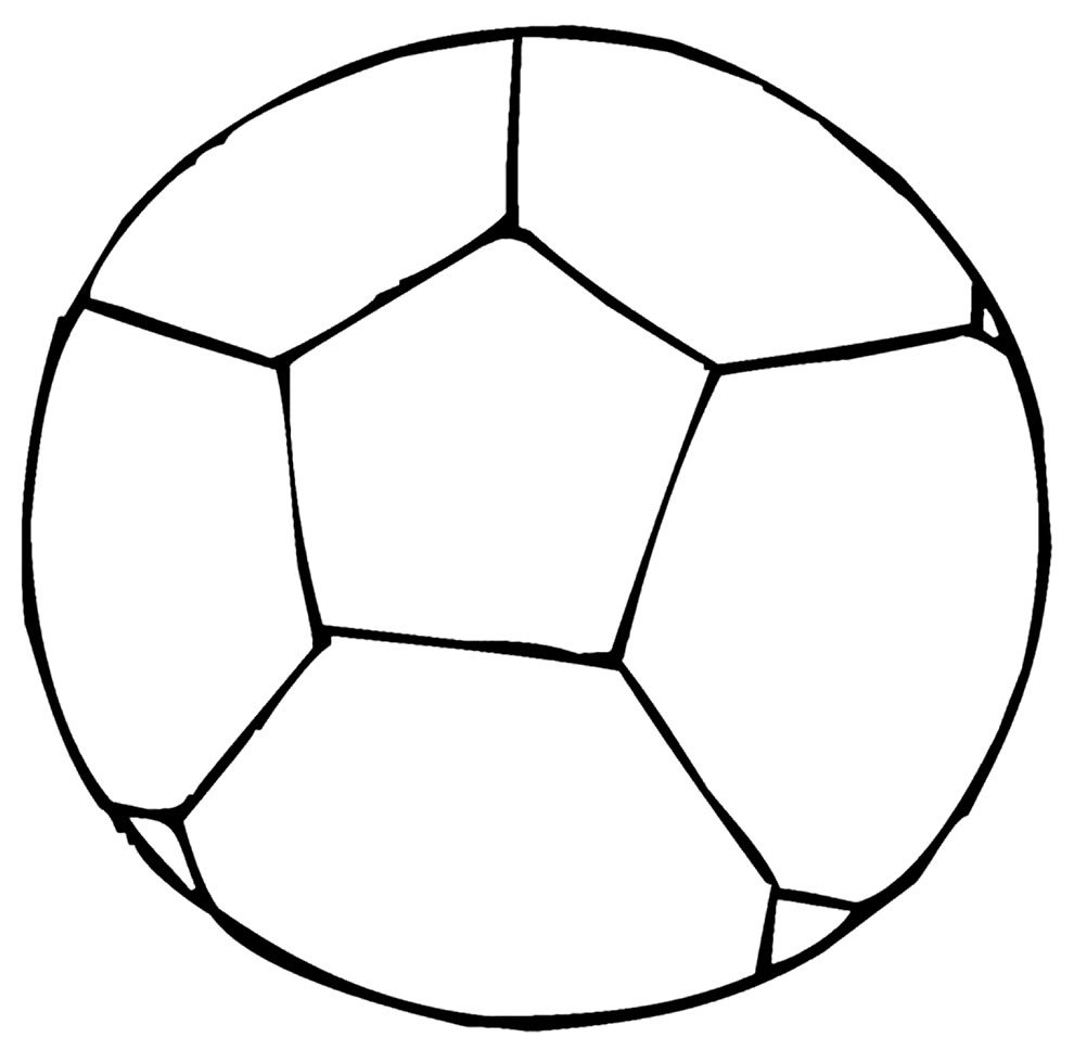 Футбол мяч раскраска