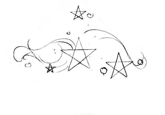 Рисунок карандашом звезда пошагово