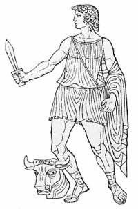 Нарисовать миф о Тесее и Минотавре