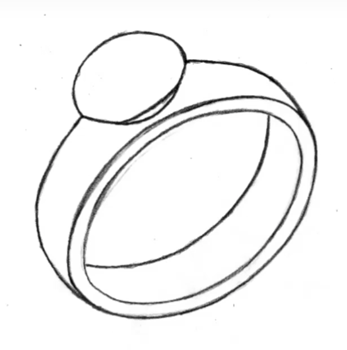 Стальное колечко раскраска