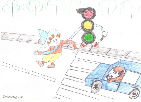 Рисунок на тему дорожная Азбука