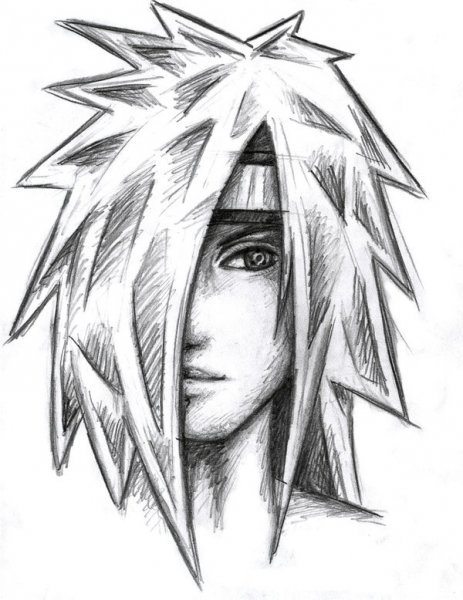 Раскраски Наруто Акацуки Мадара