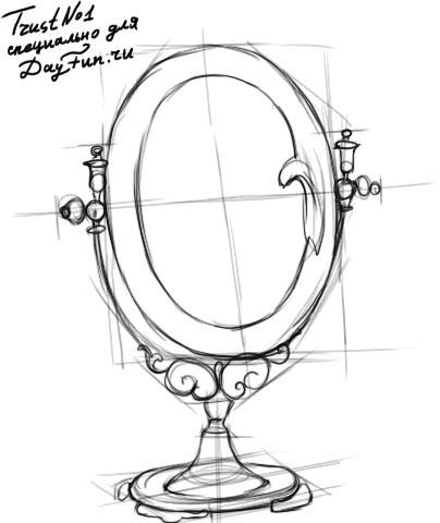 Зеркало нарисованное