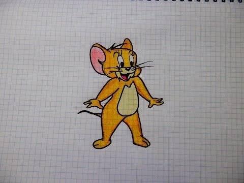 Как нарисовать мышонка Джерри