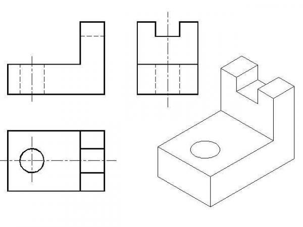 Технология 7 класс черчение вид сбоку