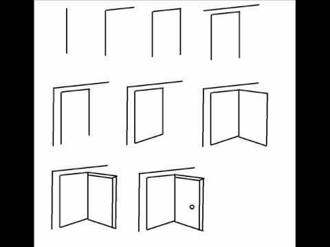 Дверь сбоку рисунок