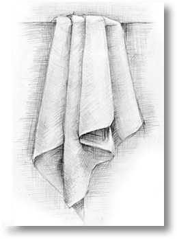 Драпировка с простыми складками