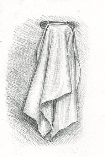 Драпировка карандашом легкая