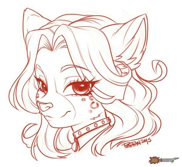 Фурри для срисовки