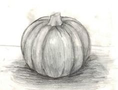 Тыква рисунок с тенями