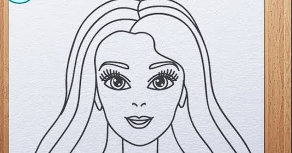 Барби для срисовки легкие