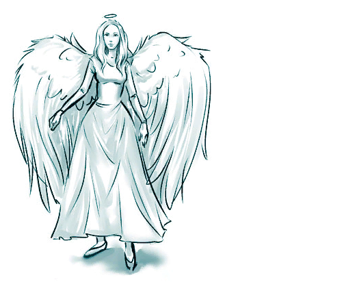 Ангел карандашом