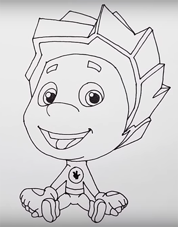 Нолик из Фиксиков рисунок