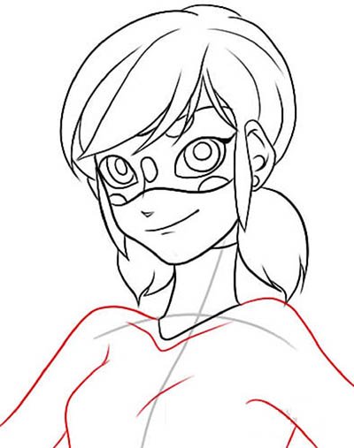 Леди баг рисунок карандашом