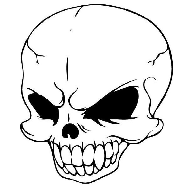 Череп карандашом