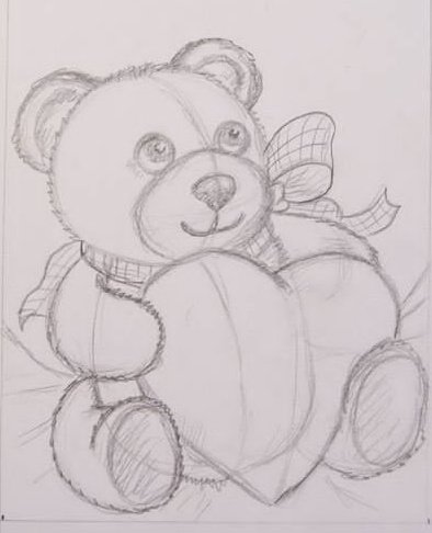 Открытка рисунок карандашом