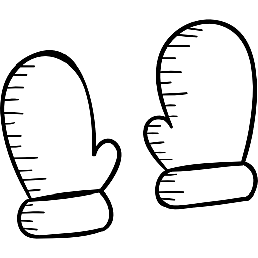 Варежки карандашом для детей