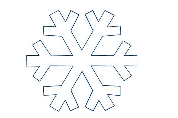 Рисунки снежинок для срисовки
