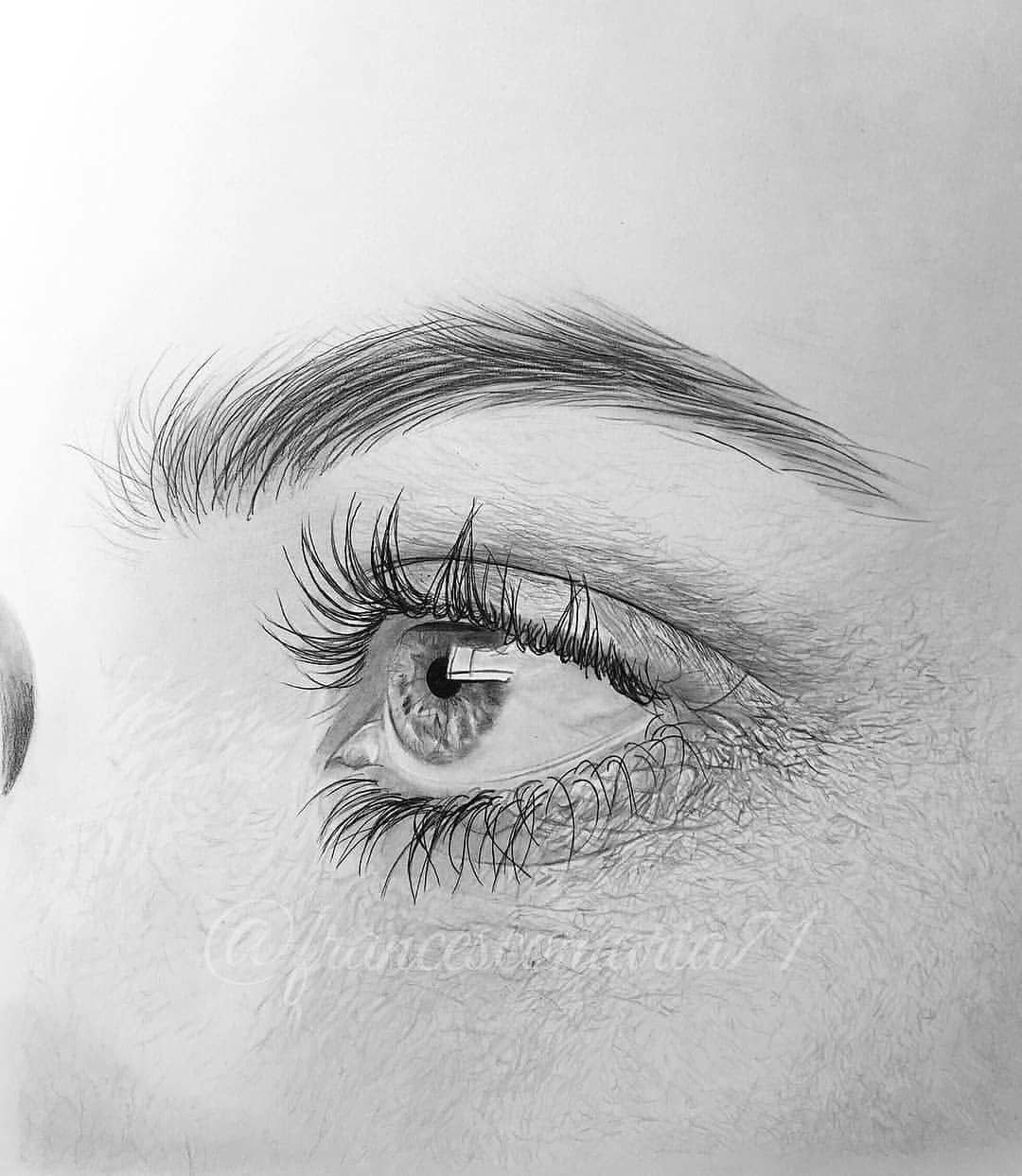 Рисование глаза в профиль