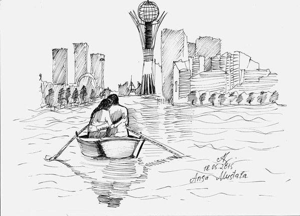 Раскраска Казахстан Астана