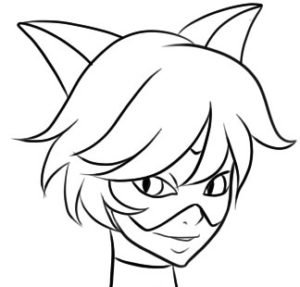 Легкий рисуется супер кот