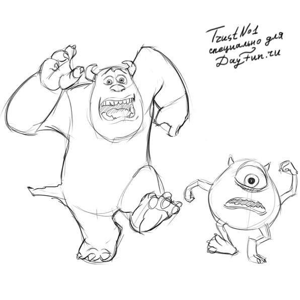 Майк Вазовский разукрашки