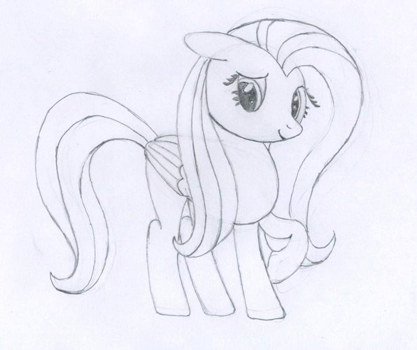Картинки пони для срисовки карандашом