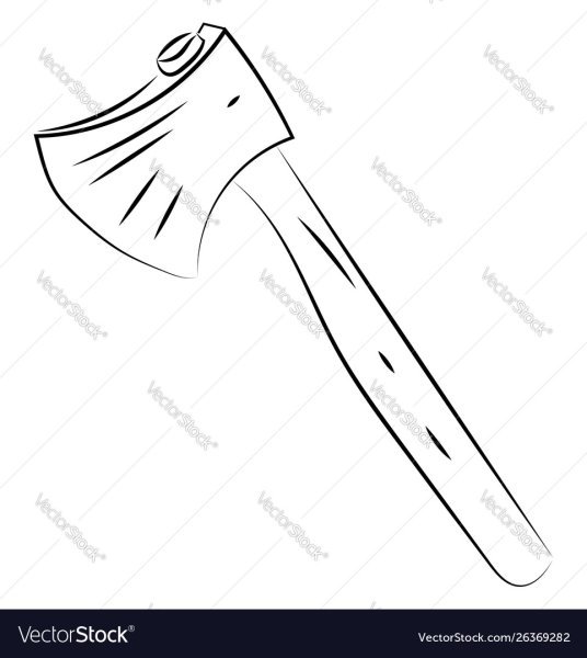 Топор карандашом