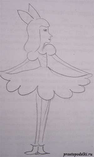 Рисование Дюймовочка