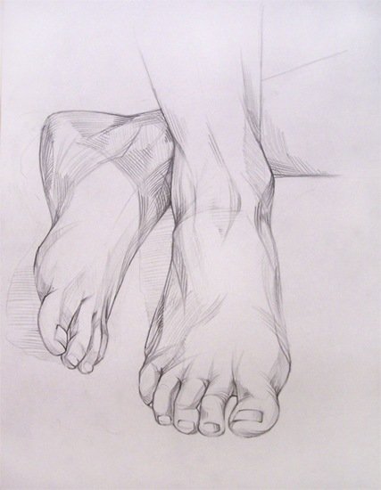 Наброски ступней