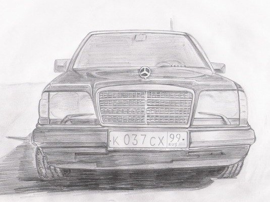 Рисовать Мерседес w140