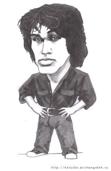 Виктор Цой рисунок