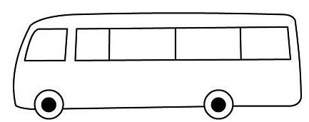 Контур автобуса для детей
