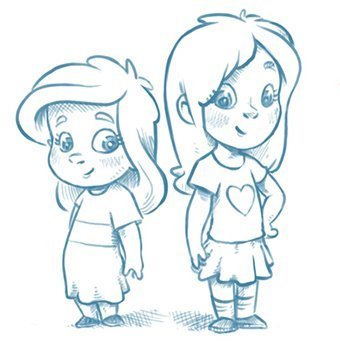 Рисунки для срисовки для сестры