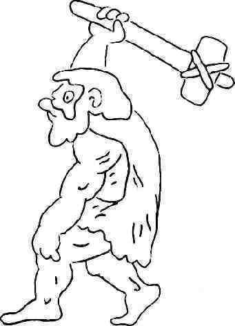 Древний человек рисунок карандашом