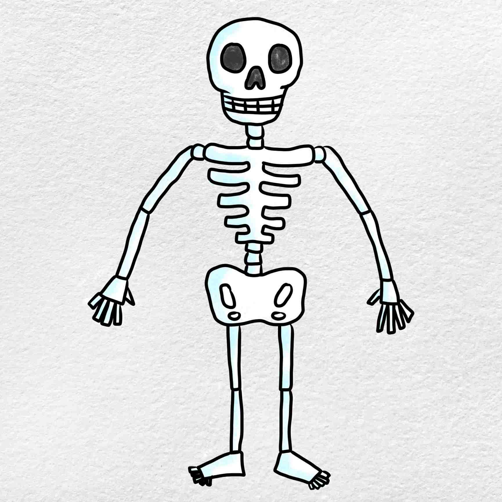 Эскизы для рисования скелет